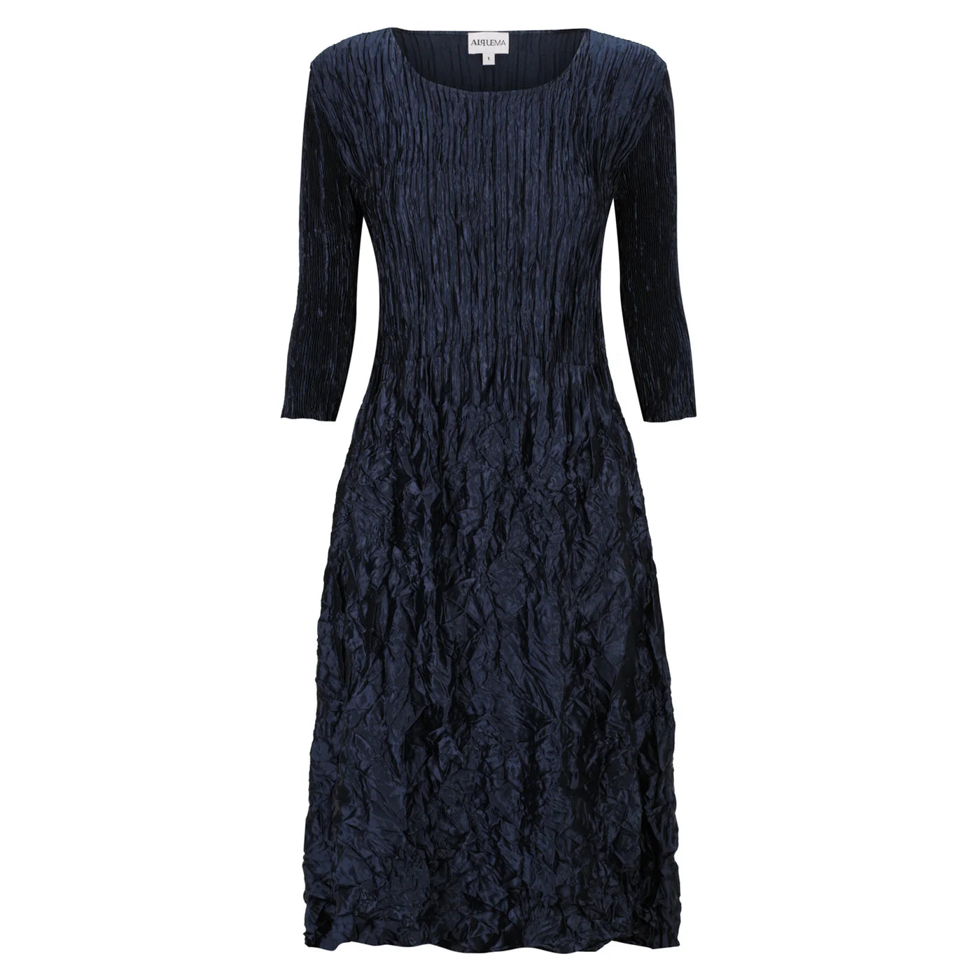 Alquema 3/4 Sleeve Smash Pocket Dress - Glossy