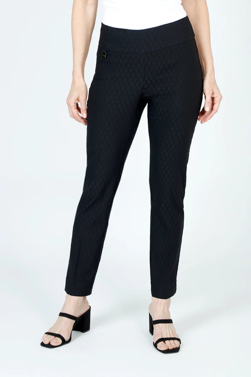 LISETTE L MONTREAL
HOLLYWOOD FABRIC 28”ANKLE PANT WITH CUFFS 1260 BLACK