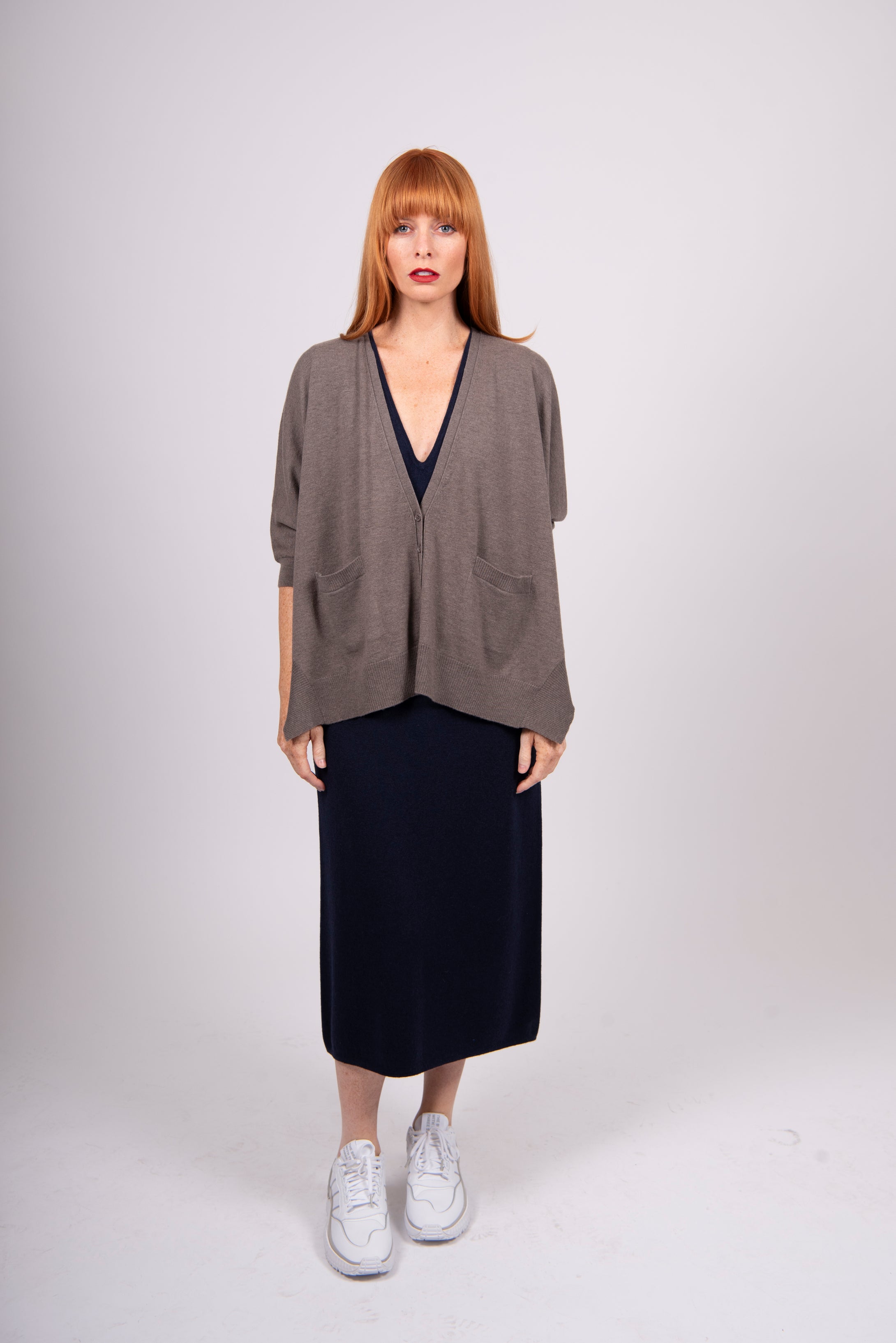 TRINA OVERSIZED RIBBED CARDIGAN BL5652