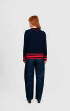 Load image into Gallery viewer, Bridge &amp; Lord Stripe Trim Raglan Pullover
