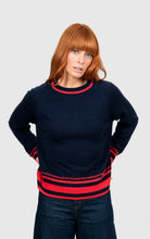 Load image into Gallery viewer, BL6610  Stripe Trim Raglan Pullover
