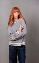 Load image into Gallery viewer, BL6610  Stripe Trim Raglan Pullover
