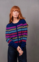Load image into Gallery viewer, BL6627 Lucia Multi Stripe Cropped Cardigan
