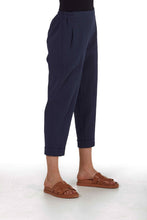 Load image into Gallery viewer, Geisha organic cotton seersucker pants Dark Blue
