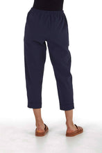 Load image into Gallery viewer, Geisha organic cotton seersucker pants Dark Blue
