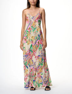 JOHNNY WAS Gigianna Floral Maxi Slipdress