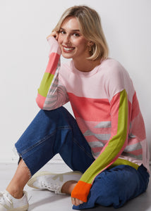 DIAGONAL STRIPE JUMPER