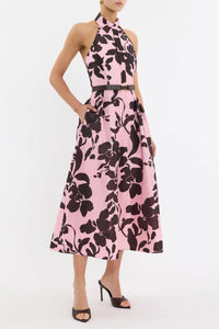Connie Halter Midi Dress