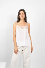 Load image into Gallery viewer, MA.DAINTY DTY00896 WHITE TAMBOURINE CAMISOLE WHITE
