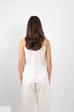 Load image into Gallery viewer, MA.DAINTY DTY00896 WHITE TAMBOURINE CAMISOLE WHITE
