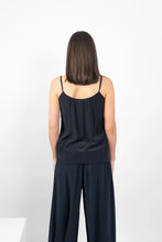 Load image into Gallery viewer, MA.DAINTY DTY00896  TAMBOURINE CAMISOLE BLACK
