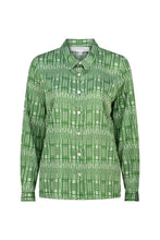 Load image into Gallery viewer, LIGHTNESS OF BEING CLASSIC SILK SHIRT- SHIBORI FOREST
