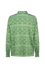 Load image into Gallery viewer, LIGHTNESS OF BEING CLASSIC SILK SHIRT- SHIBORI FOREST
