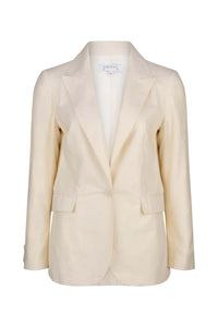ORLANDO LINEN JACKET - IVORY