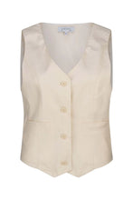 Load image into Gallery viewer, ORLANDO LINEN VEST - IVORY
