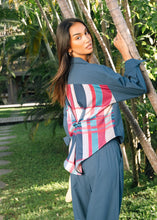 Load image into Gallery viewer, Zaket &amp; Plover ZP8848 Checked Back Shirt OCEAN
