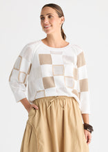 Load image into Gallery viewer, Zaket &amp; Plover ZP8812 Patch Pointelle Top WHITE
