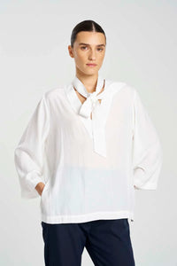 Mela Purdie F67 8767 TIE NECK TOP