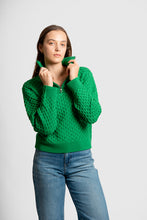 Load image into Gallery viewer, FIELDS Aran Honeycomb Quarter Zipper
