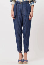 Load image into Gallery viewer, TRANSIT TENCEL DENIM ROLLED CUFF PANT
