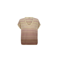 Load image into Gallery viewer, Shani Zig Zag V-neck Knit Top
