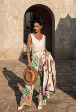 Load image into Gallery viewer, Bahia Stretch Linen Rayon Pant in Wisteria Alba
