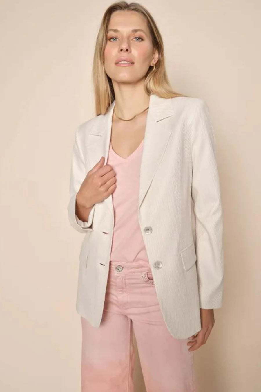 Lari Brima Blazer in Sea Salt