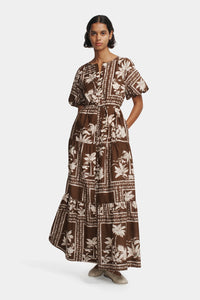 MARGIELA MAXI DRESS PARADISO PRINT