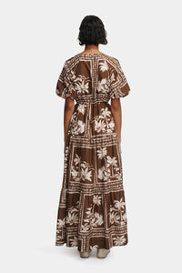 MARGIELA MAXI DRESS PARADISO PRINT