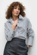 Load image into Gallery viewer, Mela Purdie - Smooth Shirt in Indigo Stripe
