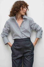 Load image into Gallery viewer, Mela Purdie - Smooth Shirt in Indigo Stripe
