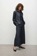 Load image into Gallery viewer, MELA PURDIE ZIP BOMBER IN DEEP INDIGO
