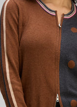 Load image into Gallery viewer, Stripe Spot Zip up ZP8135
