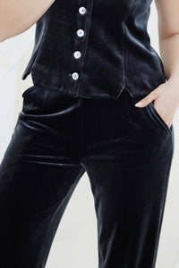Surry Velvet Pants - Pewter