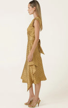 Load image into Gallery viewer, CROWN WRAP DRESS IN GOLD
