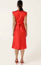 Load image into Gallery viewer, CROWN WRAP DRESS IN; RED

