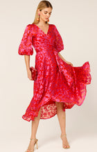 Load image into Gallery viewer, LILY FIRE WRAP DRESS
