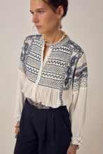Load image into Gallery viewer, MAISON HOTEL Blanca Blouse Deep Blue
