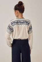 Load image into Gallery viewer, MAISON HOTEL Blanca Blouse Deep Blue
