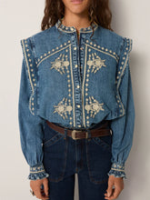 Load image into Gallery viewer, Narciso Blouse - Light Blue
