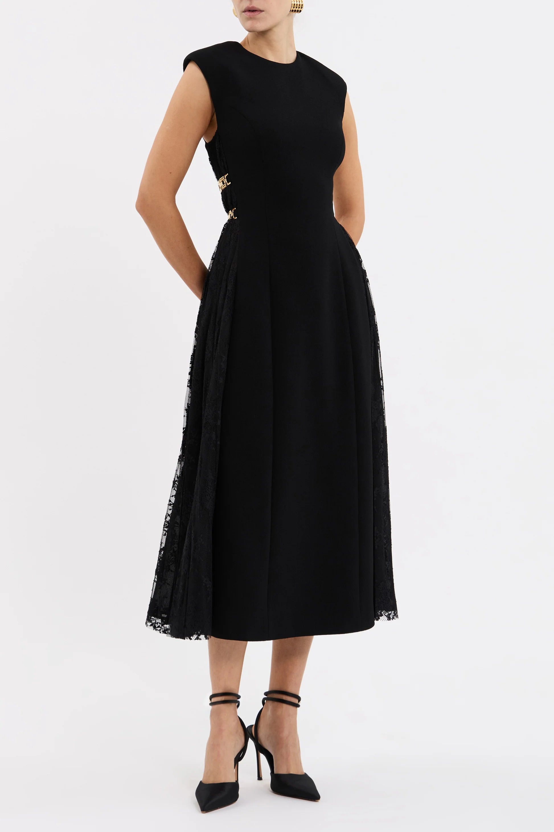 ワンピース REBECCA VALLANCE Women Mid Skirts 24041702 BLACK Black Lia Skirt Black – Rebecca Vallance