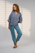 Load image into Gallery viewer, Madly Sweetly  Double Up Shirt Blue Multi

