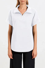 Load image into Gallery viewer, F65 8572 HALF ZIP SHIRT White
