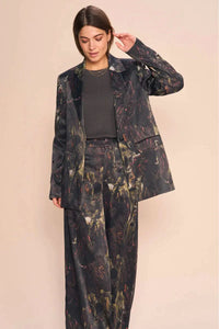 Bine Marble Blazer | Black