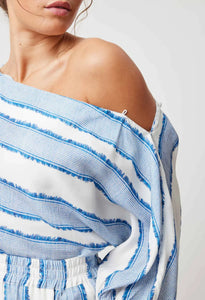 POSITANO VISCOSE TOP IN SORRENTO STRIPE