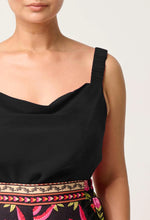 Load image into Gallery viewer, Delray Reversible Cupro Cami in Black
