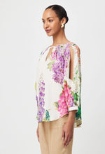 Load image into Gallery viewer, Annabelle Viscose Dobby Blouse in Wisteria Alba
