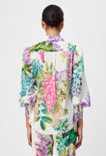 Load image into Gallery viewer, Swanson Embroidered Cotton Voile Shirt in Wisteria Alba
