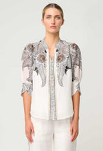 Load image into Gallery viewer, LEILA SILK COTTON PLACEMENT SHIRT
