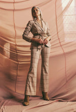 Load image into Gallery viewer, GETTY PONTE PANT IN OATMEAL CHECK
